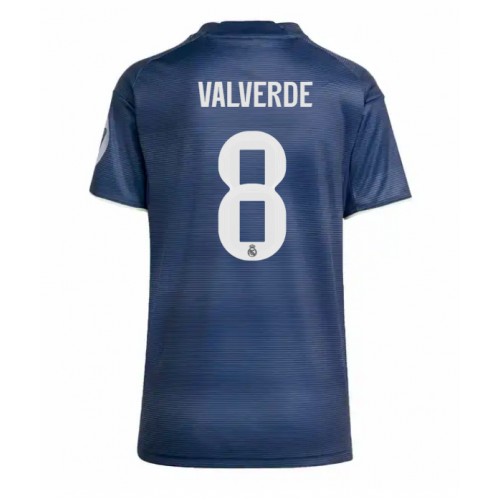 Ženski Nogometni dresi Real Madrid Federico Valverde #8 Gostujoči 2025-26 Kratek Rokav
